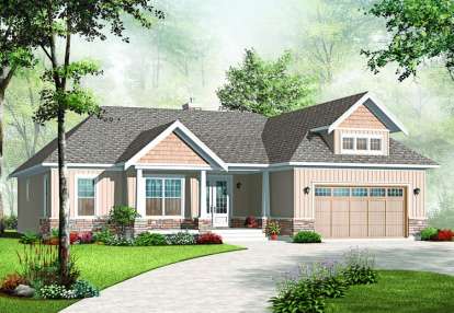 Country House Plan #034-00972 Elevation Photo