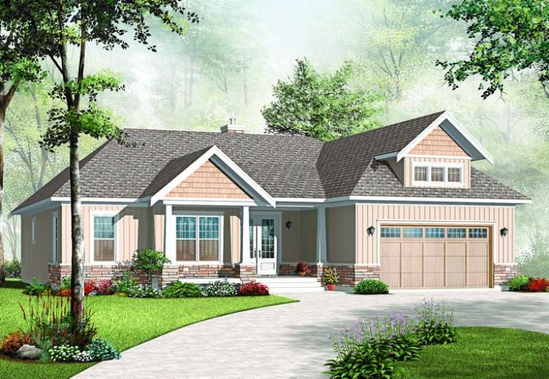 Country House Plan #034-00972 Elevation Photo