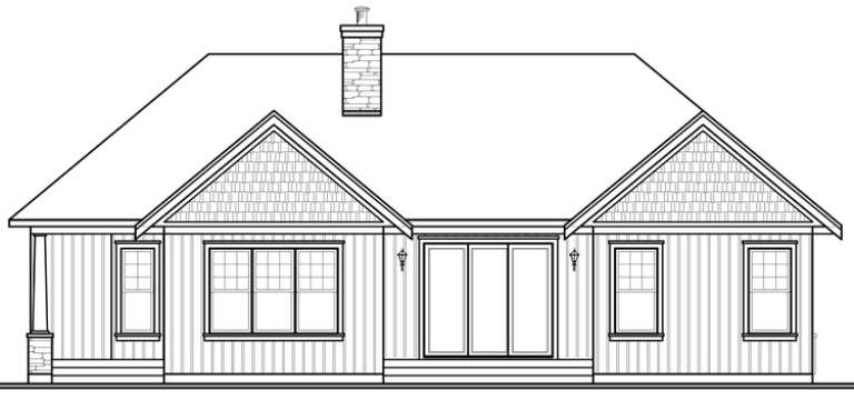 Country House Plan #034-00972 Elevation Photo