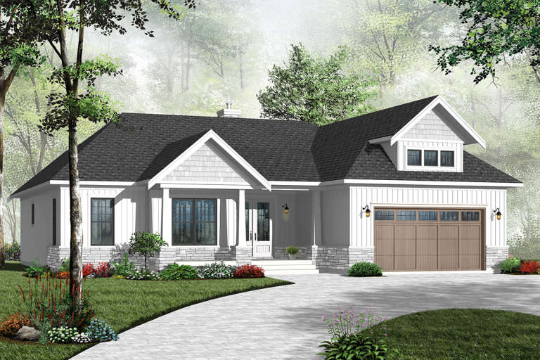 Country House Plan #034-00972 Elevation Photo