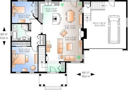 Floorplan1 for House Plan #034-00974