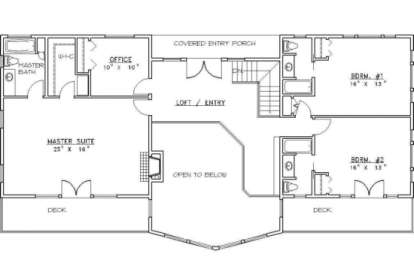 Main Floor for House Plan #039-00106