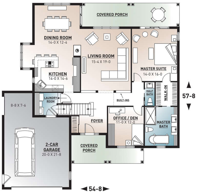 House Plan House Plan #13583 Drawing 1