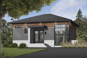Contemporary House Plan #034-00981 Elevation Photo