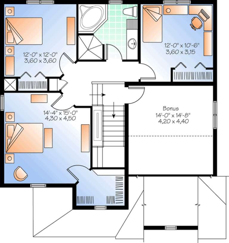 House Plan House Plan #13588 Drawing 2