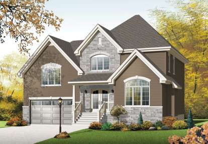 European House Plan #034-00988 Elevation Photo