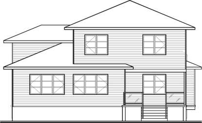 Modern House Plan #034-00990 Elevation Photo