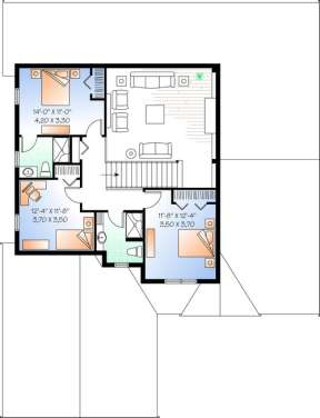Floorplan 2 for House Plan #034-00993