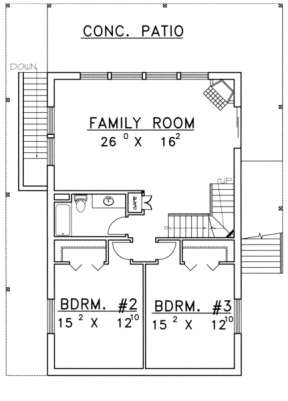 First Floor for House Plan #039-00108