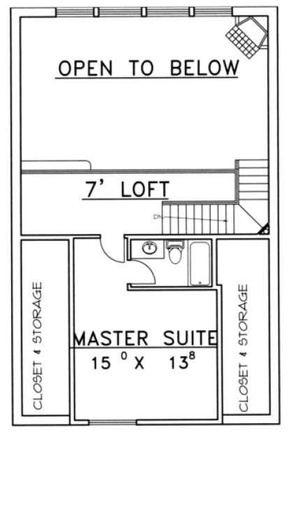 Third Floor for House Plan #039-00108
