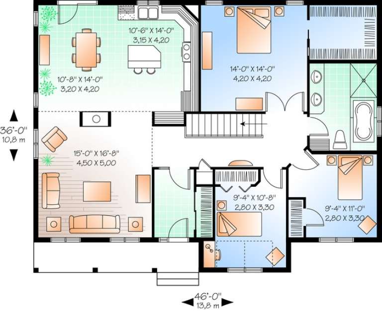 House Plan House Plan #13608 Drawing 1