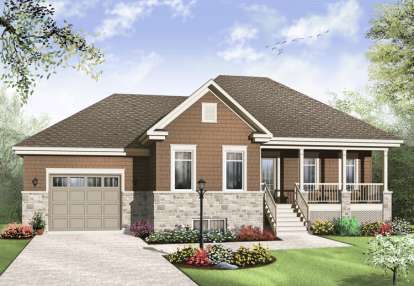 3 Bed, 2 Bath, 1963 Square Foot House Plan - #034-01004