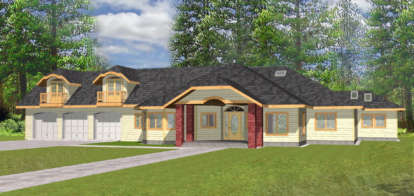 3 Bed, 3 Bath, 3364 Square Foot House Plan - #039-00109