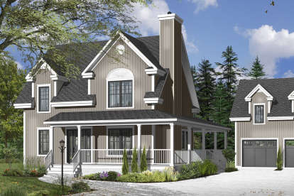 Country House Plan #034-01007 Elevation Photo