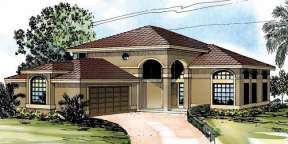 Florida House Plan #035-00569 Elevation Photo