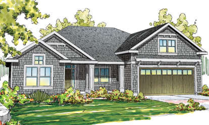 3 Bed, 2 Bath, 2320 Square Foot House Plan - #035-00574