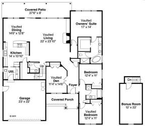 Floorplan for House Plan #035-00575