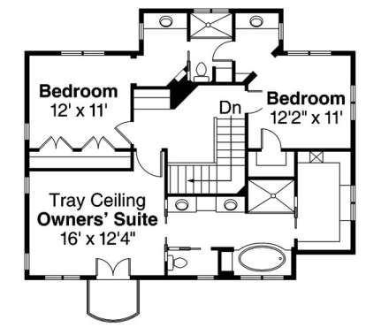 Floorplan 2 for House Plan #035-00576