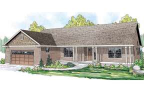 Country House Plan #035-00578 Elevation Photo