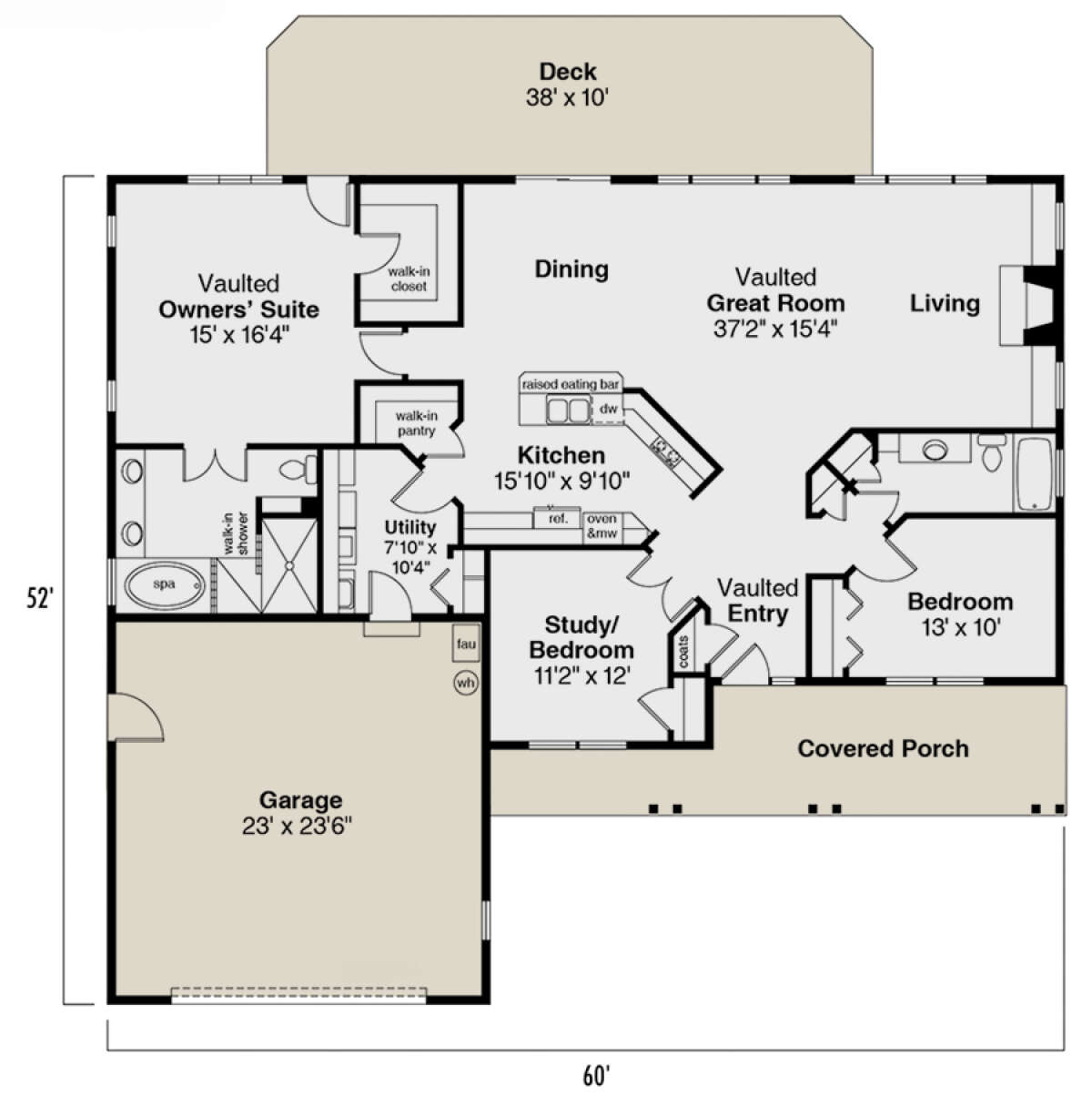 Main Floor  for House Plan #035-00578