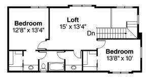 Floorplan 2 for House Plan #035-00580