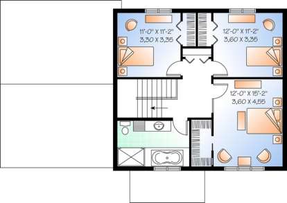 Floorplan 2 for House Plan #034-01013