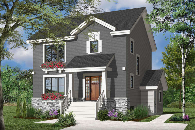 Craftsman House Plan #034-01014 Elevation Photo