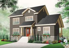 Traditional House Plan #034-01015 Elevation Photo