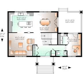 Floorplan 1 for House Plan #034-01015