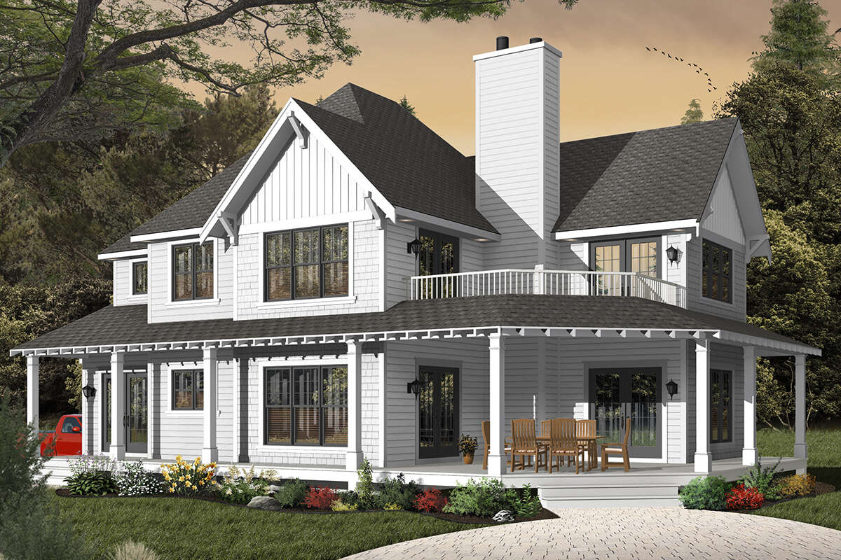 Craftsman Plan - 2,326 Square Feet, 3-4 Bedrooms, 2.5 Bathrooms | Floor  Plan #034-01017 | America's Best House Plans, image size:1200x800