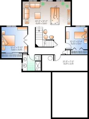 Floorplan 1 for House Plan #034-01019