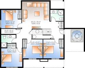 Floorplan 1 for House Plan #034-01021