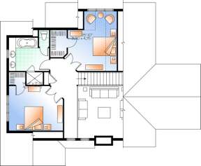 Floorplan 3 for House Plan #034-01021