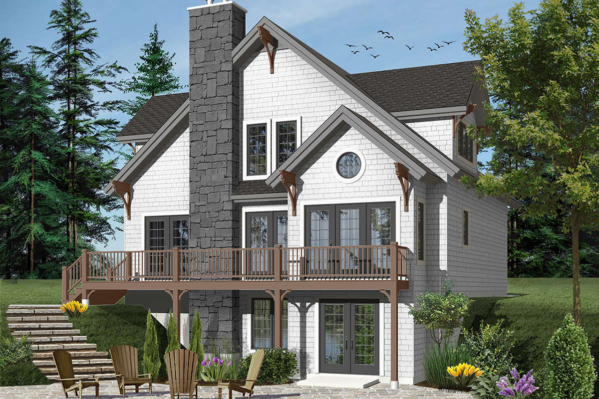 Cottage Plan  2 021  Square Feet 3 4 Bedrooms 2 Bathrooms 