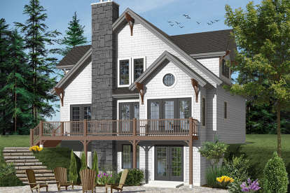 Cottage House Plan #034-01022 Elevation Photo