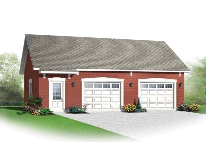 Traditional House Plan #034-01023 Elevation Photo