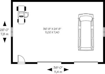 Floorplan 1 for House Plan #034-01023