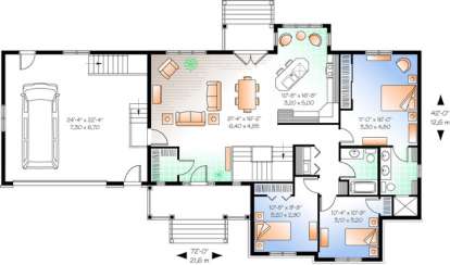 Floorplan 2 for House Plan #034-01026