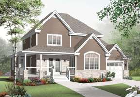 Country House Plan #034-01027 Elevation Photo