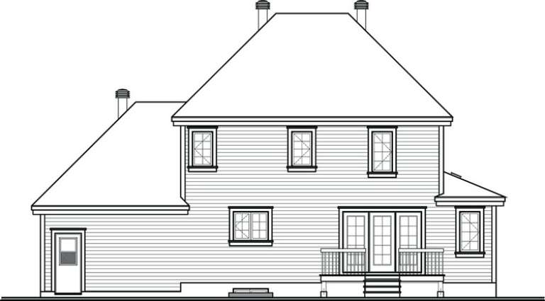 Country House Plan #034-01027 Elevation Photo