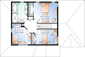 Floorplan 2 for House Plan #034-01027