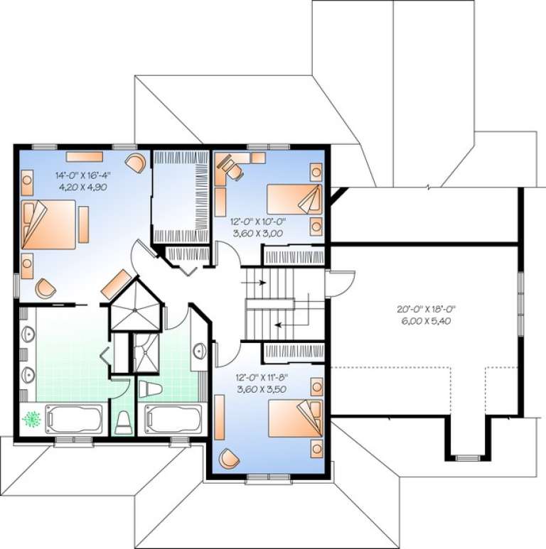 House Plan House Plan #13649 Drawing 2