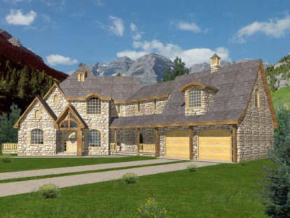 Mountain House Plan #039-00113 Elevation Photo