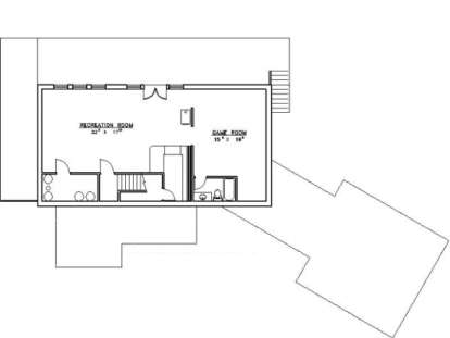 Basement Floor for House Plan #039-00113