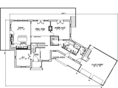 First Floor for House Plan #039-00113