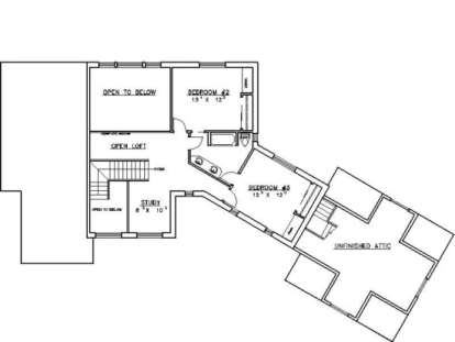 Second Floor for House Plan #039-00113