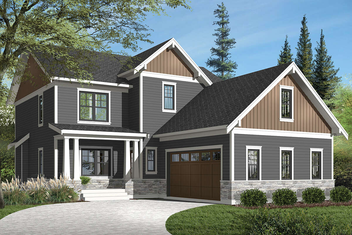 Traditional House Plan #034-01030 Elevation Photo