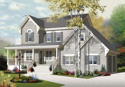 European House Plan #034-01031 Elevation Photo