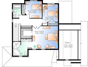 Floorplan 2 for House Plan #034-01031