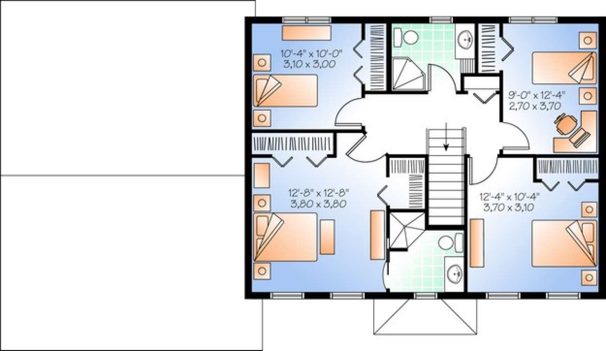 Floorplan 2 for House Plan #034-01032